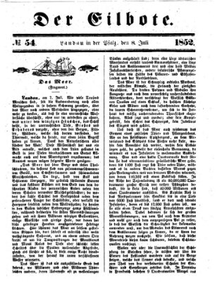 Der Eilbote Donnerstag 8. Juli 1852