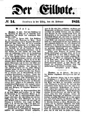 Der Eilbote Samstag 19. Februar 1853