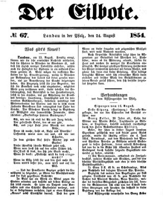 Der Eilbote Donnerstag 24. August 1854