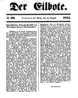 Der Eilbote Donnerstag 31. August 1854