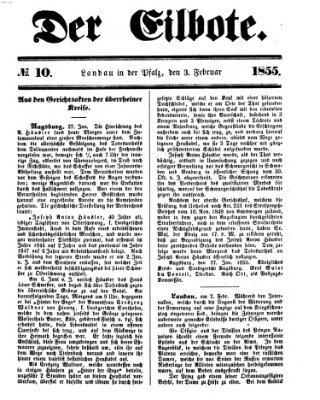 Der Eilbote Samstag 3. Februar 1855