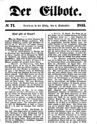 Der Eilbote Donnerstag 6. September 1855