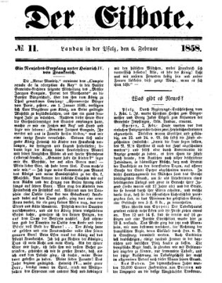 Der Eilbote Samstag 6. Februar 1858