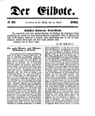 Der Eilbote Donnerstag 11. April 1861