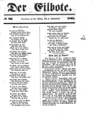 Der Eilbote Samstag 2. November 1861