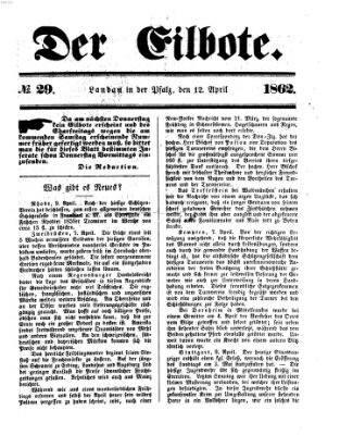 Der Eilbote Samstag 12. April 1862