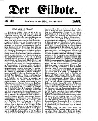 Der Eilbote Donnerstag 28. Mai 1863