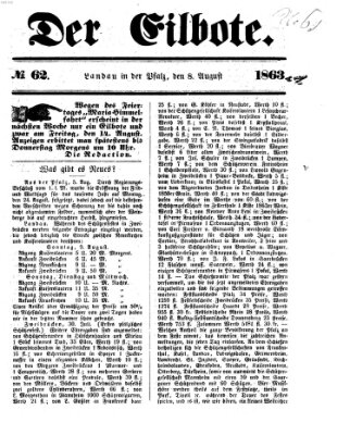 Der Eilbote Samstag 8. August 1863