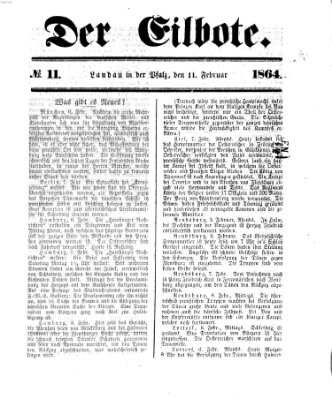 Der Eilbote Donnerstag 11. Februar 1864