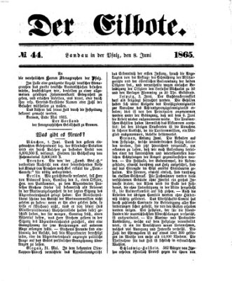 Der Eilbote Donnerstag 8. Juni 1865