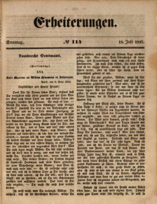 Erheiterungen (Aschaffenburger Zeitung) Sonntag 18. Juli 1847