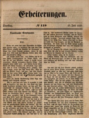 Erheiterungen (Aschaffenburger Zeitung) Dienstag 27. Juli 1847