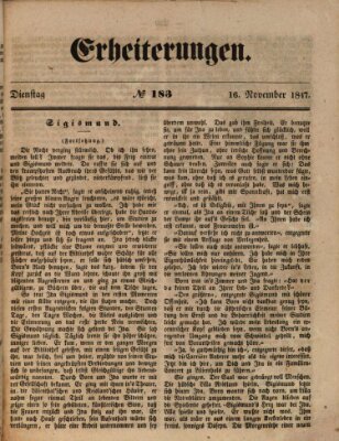 Erheiterungen (Aschaffenburger Zeitung) Dienstag 16. November 1847