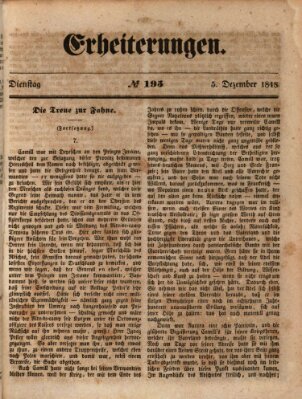 Erheiterungen (Aschaffenburger Zeitung) Dienstag 5. Dezember 1848