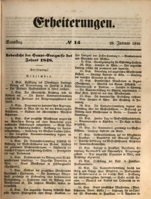 Erheiterungen (Aschaffenburger Zeitung) Freitag 26. Januar 1849