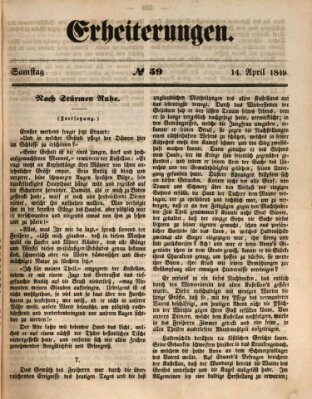 Erheiterungen (Aschaffenburger Zeitung) Samstag 14. April 1849