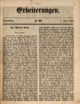 Erheiterungen (Aschaffenburger Zeitung) Donnerstag 7. Juni 1849
