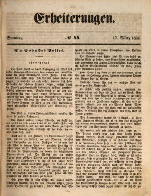 Erheiterungen (Aschaffenburger Zeitung) Sonntag 17. März 1850