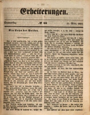 Erheiterungen (Aschaffenburger Zeitung) Donnerstag 21. März 1850