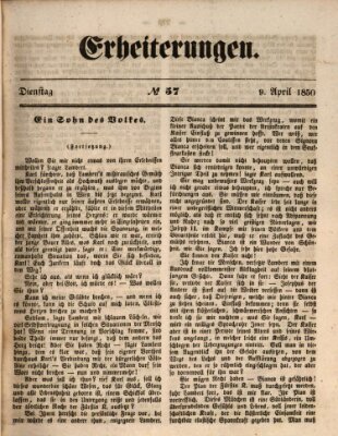 Erheiterungen (Aschaffenburger Zeitung) Dienstag 9. April 1850