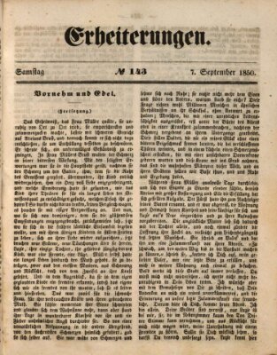 Erheiterungen (Aschaffenburger Zeitung) Samstag 7. September 1850