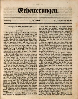 Erheiterungen (Aschaffenburger Zeitung) Dienstag 17. Dezember 1850