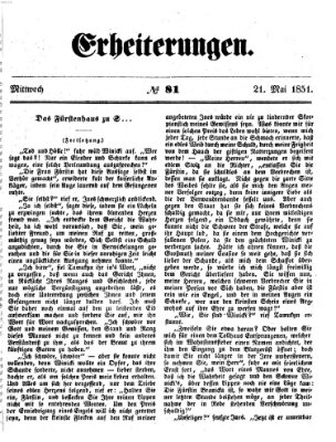 Erheiterungen (Aschaffenburger Zeitung) Mittwoch 21. Mai 1851