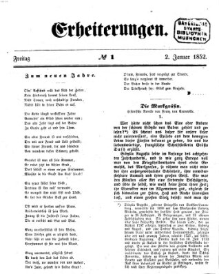 Erheiterungen (Aschaffenburger Zeitung) Freitag 2. Januar 1852