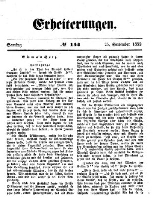 Erheiterungen (Aschaffenburger Zeitung) Samstag 25. September 1852