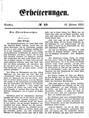 Erheiterungen (Aschaffenburger Zeitung) Samstag 19. Februar 1853