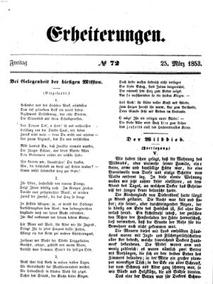Erheiterungen (Aschaffenburger Zeitung) Freitag 25. März 1853