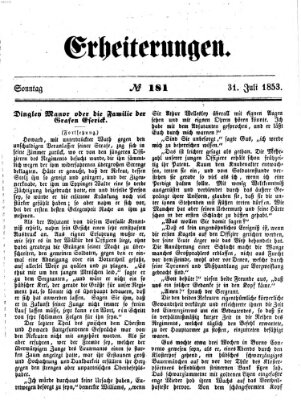 Erheiterungen (Aschaffenburger Zeitung) Sonntag 31. Juli 1853