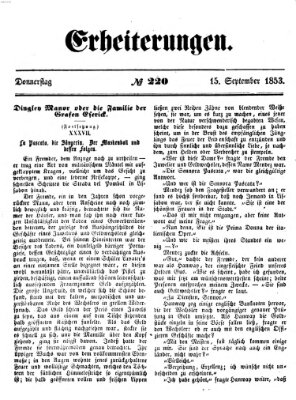 Erheiterungen (Aschaffenburger Zeitung) Donnerstag 15. September 1853
