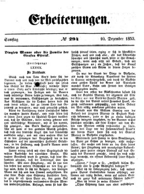 Erheiterungen (Aschaffenburger Zeitung) Samstag 10. Dezember 1853