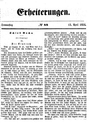 Erheiterungen (Aschaffenburger Zeitung) Donnerstag 13. April 1854