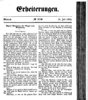 Erheiterungen (Aschaffenburger Zeitung) Mittwoch 19. Juli 1854