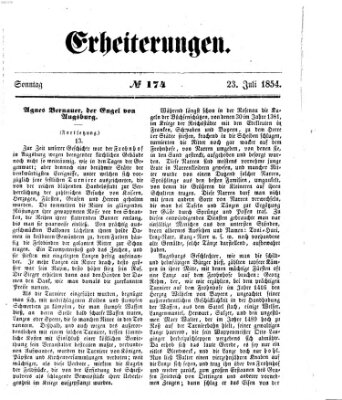 Erheiterungen (Aschaffenburger Zeitung) Sonntag 23. Juli 1854