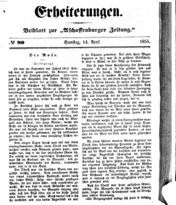 Erheiterungen (Aschaffenburger Zeitung) Samstag 14. April 1855