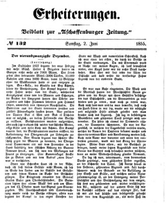 Erheiterungen (Aschaffenburger Zeitung) Samstag 2. Juni 1855