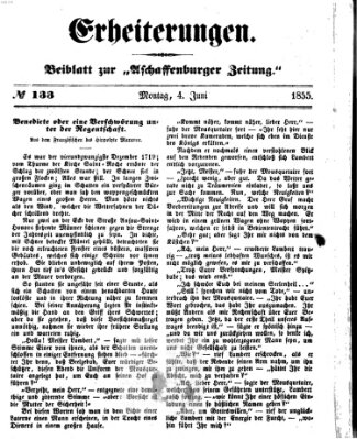 Erheiterungen (Aschaffenburger Zeitung) Montag 4. Juni 1855