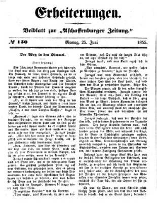 Erheiterungen (Aschaffenburger Zeitung) Montag 25. Juni 1855
