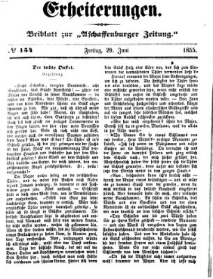 Erheiterungen (Aschaffenburger Zeitung) Freitag 29. Juni 1855