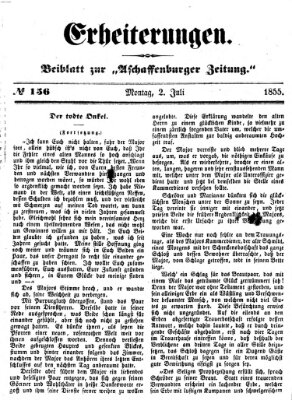 Erheiterungen (Aschaffenburger Zeitung) Montag 2. Juli 1855