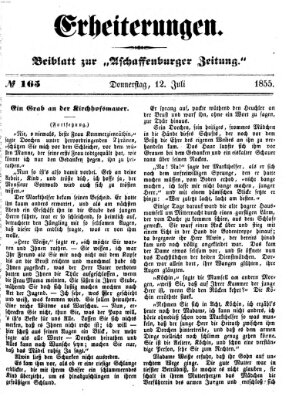 Erheiterungen (Aschaffenburger Zeitung) Donnerstag 12. Juli 1855