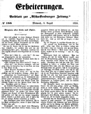 Erheiterungen (Aschaffenburger Zeitung) Mittwoch 8. August 1855