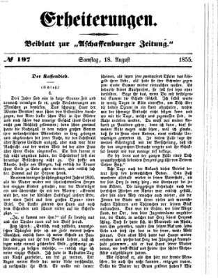 Erheiterungen (Aschaffenburger Zeitung) Samstag 18. August 1855