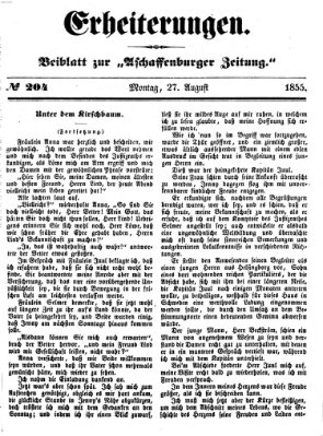 Erheiterungen (Aschaffenburger Zeitung) Montag 27. August 1855