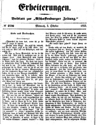 Erheiterungen (Aschaffenburger Zeitung) Mittwoch 3. Oktober 1855