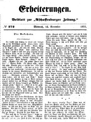 Erheiterungen (Aschaffenburger Zeitung) Mittwoch 14. November 1855