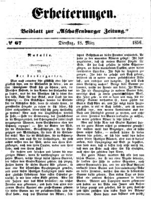 Erheiterungen (Aschaffenburger Zeitung) Dienstag 18. März 1856